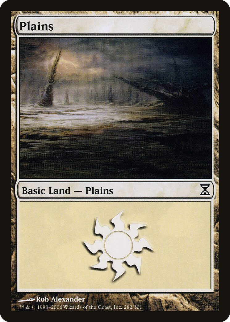 Plains (TSP-282) [Time Spiral] Foil MTG Single Wizards of the Coast