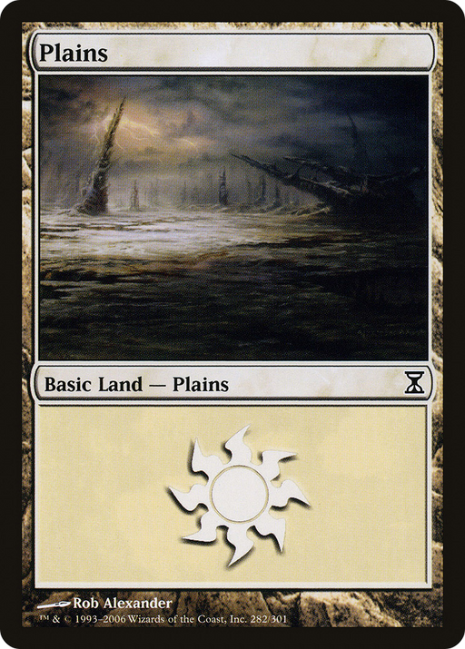 Plains (TSP-282) [Time Spiral] Foil MTG Single Wizards of the Coast