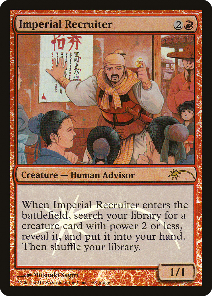 Imperial Recruiter (JDG-003) [Misc] Judge Gift Cards 2013 Foil MTG Single Wizards of the Coast