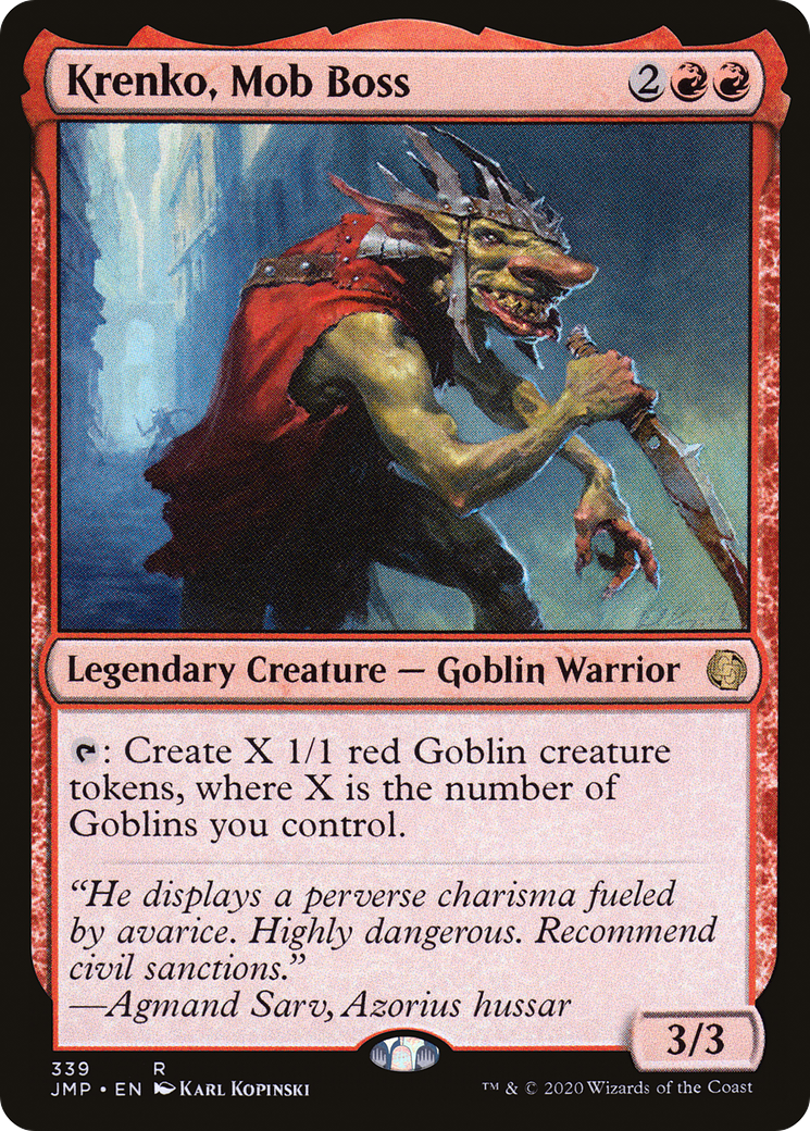 Krenko, Mob Boss (JMP-339) [Jumpstart] MTG Single Wizards of the Coast