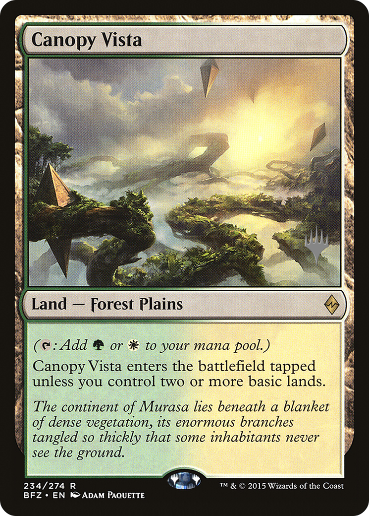 Canopy Vista (PPKHM-234P) [Battle for Zendikar Promos] MTG Single Wizards of the Coast