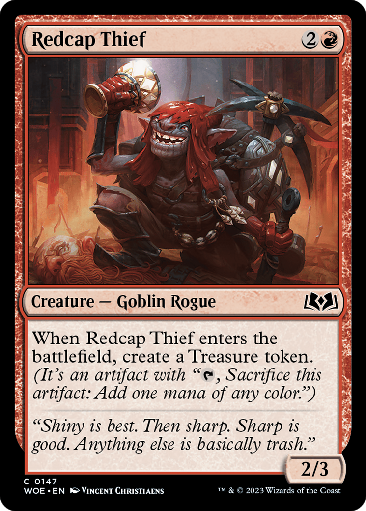 Redcap Thief (WOE-147) [Wilds of Eldraine] Foil MTG Single Wizards of the Coast