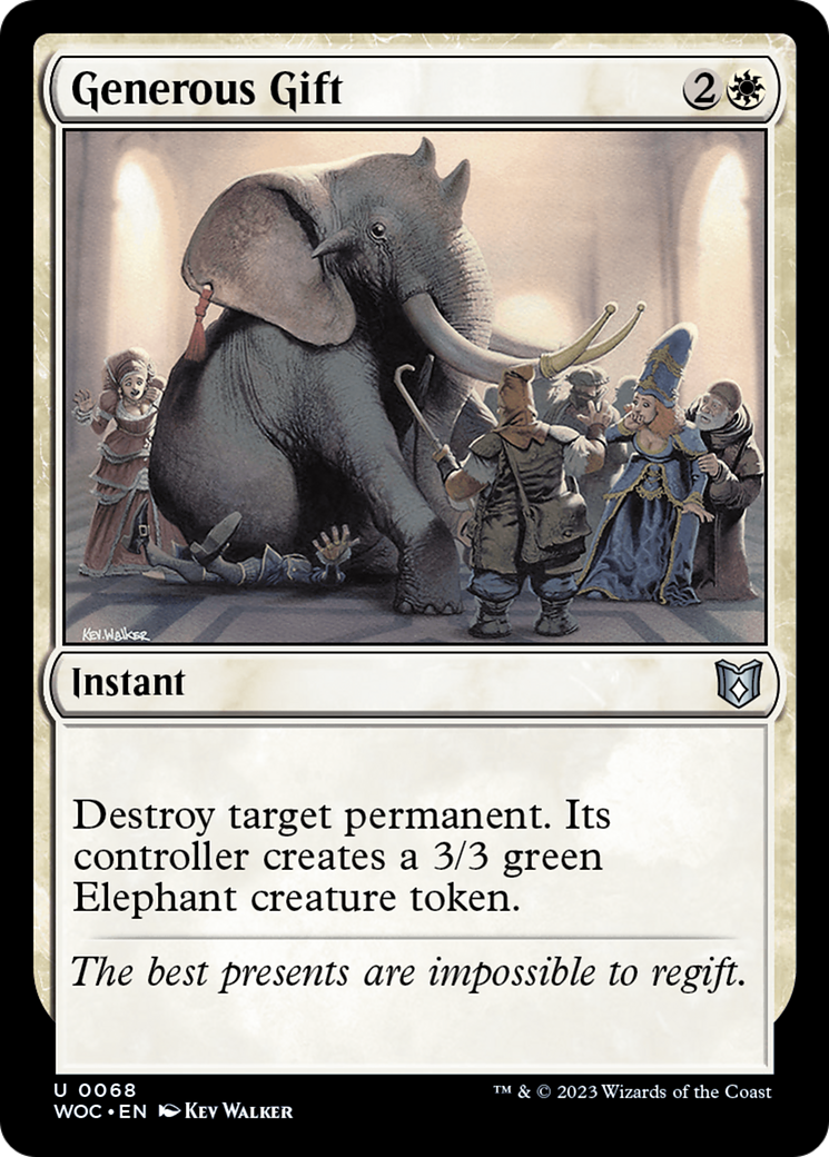 Generous Gift (WOC-068) [Wilds of Eldraine Commander] MTG Single Wizards of the Coast