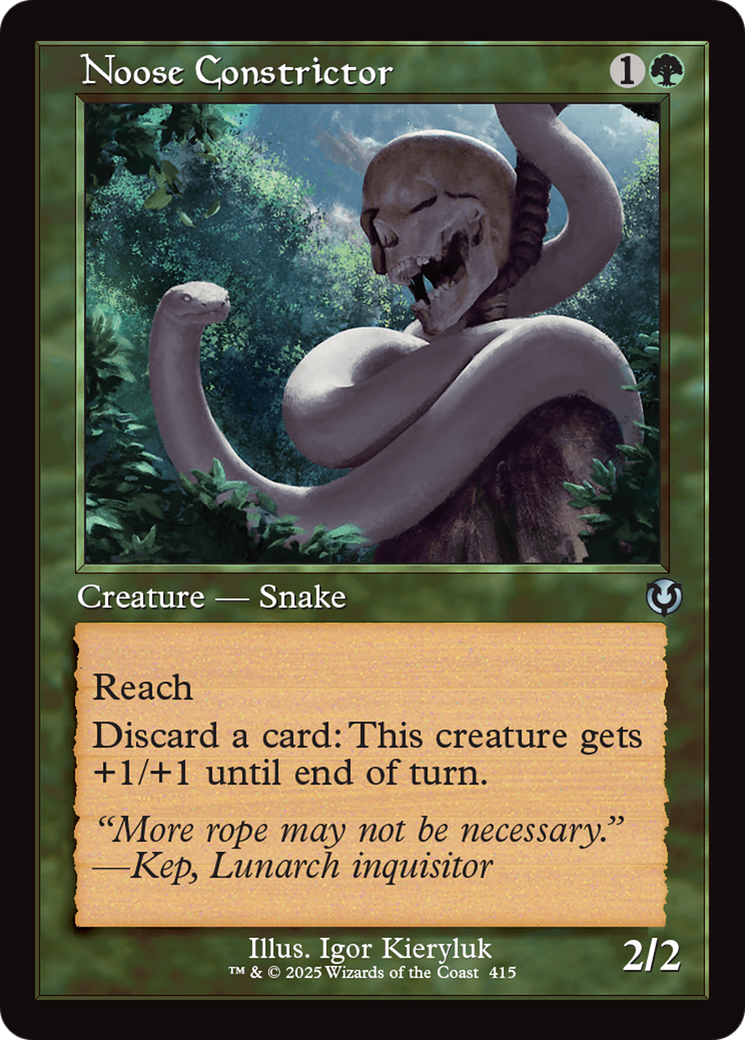 Noose Constrictor (INR-415) [Innistrad Remastered] MTG Single Wizards of the Coast