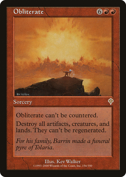 Obliterate (INV-156) [Invasion] Foil MTG Single Wizards of the Coast