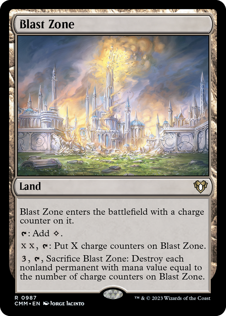 Blast Zone (CMM-987) [Commander Masters] MTG Single Wizards of the Coast