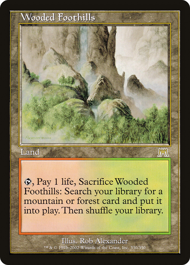 Wooded Foothills (ONS-330) [Onslaught] MTG Single Wizards of the Coast