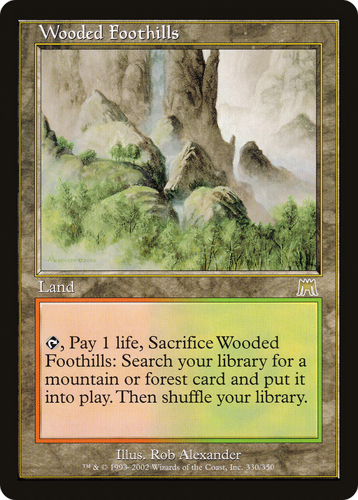 Wooded Foothills (ONS-330) [Onslaught] MTG Single Wizards of the Coast