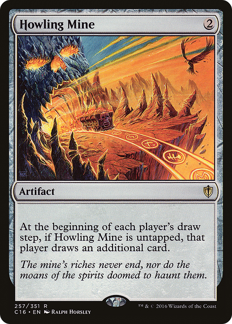 Howling Mine (C16-257) [Commander 2016] MTG Single Wizards of the Coast