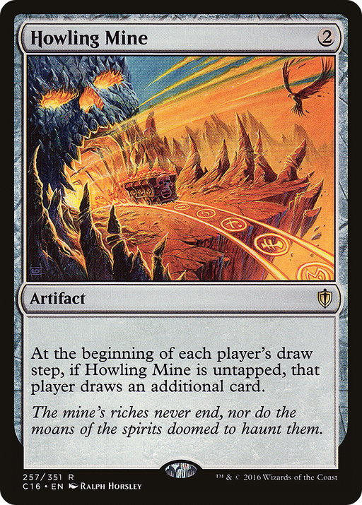 Howling Mine (C16-257) [Commander 2016] MTG Single Wizards of the Coast
