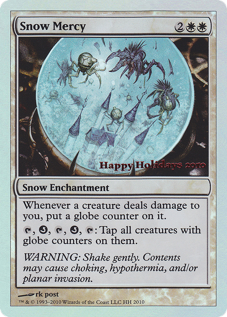 Snow Mercy (SPECIAL-2010) [Misc] Happy Holidays Foil MTG Single Wizards of the Coast