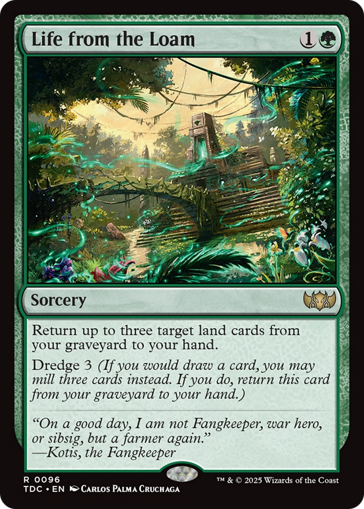 Life from the Loam (TDC-096) [Commander: Tarkir: Dragonstorm] MTG Single Wizards of the Coast