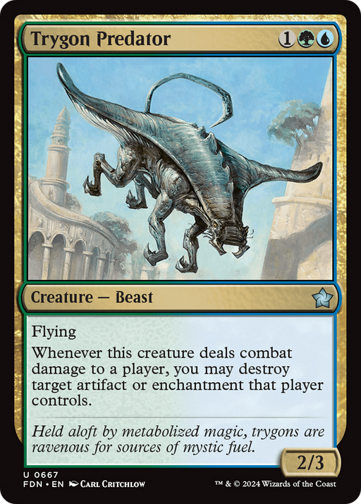 Trygon Predator (FDN-667) [Foundations] MTG Single Wizards of the Coast
