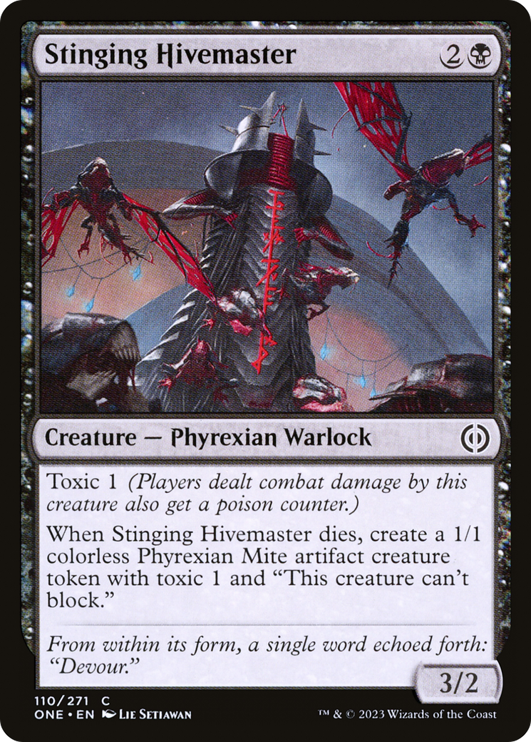 Stinging Hivemaster (ONE-110) [Phyrexia: All Will Be One] MTG Single Wizards of the Coast