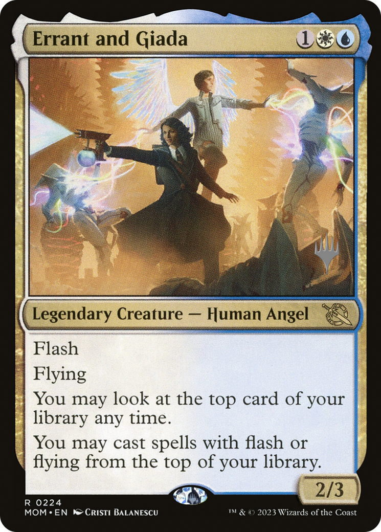 Errant and Giada (PPMOM-224) [March of the Machine Promos] Foil MTG Single Wizards of the Coast