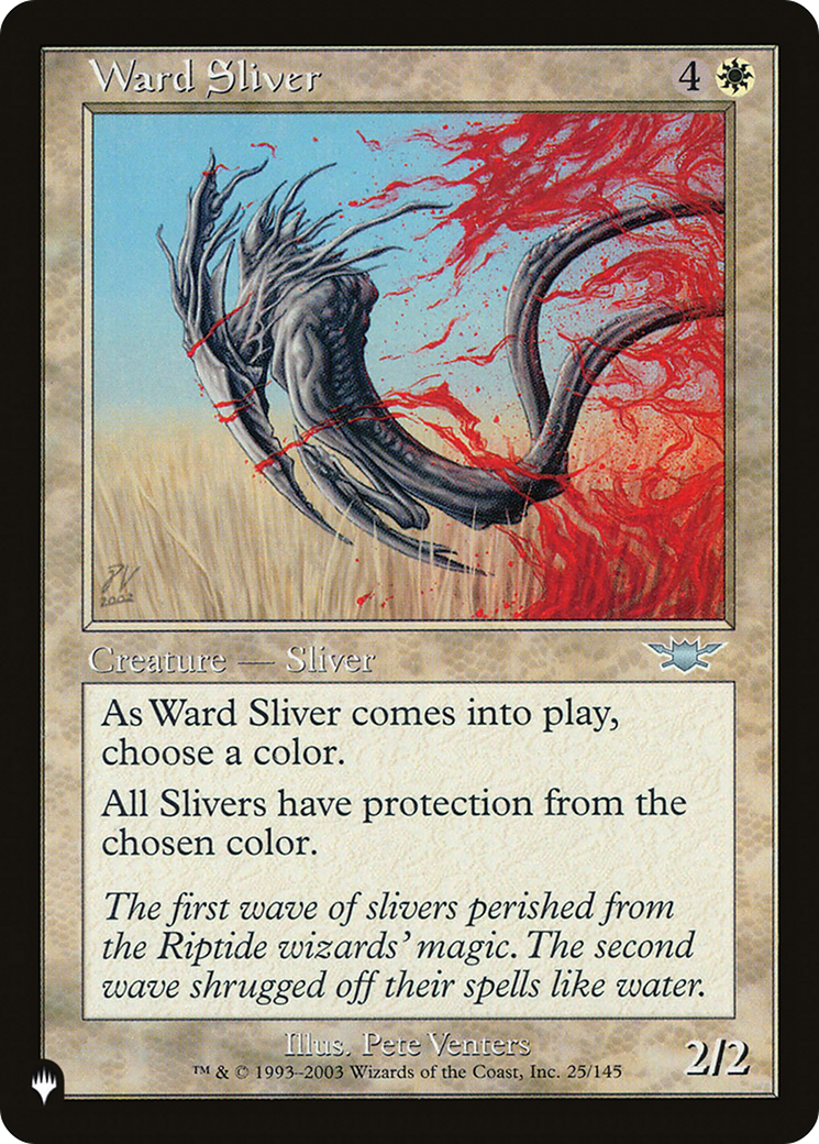 Ward Sliver (LIST-LGN-25) [Mystery Booster] The List MTG Single Wizards of the Coast