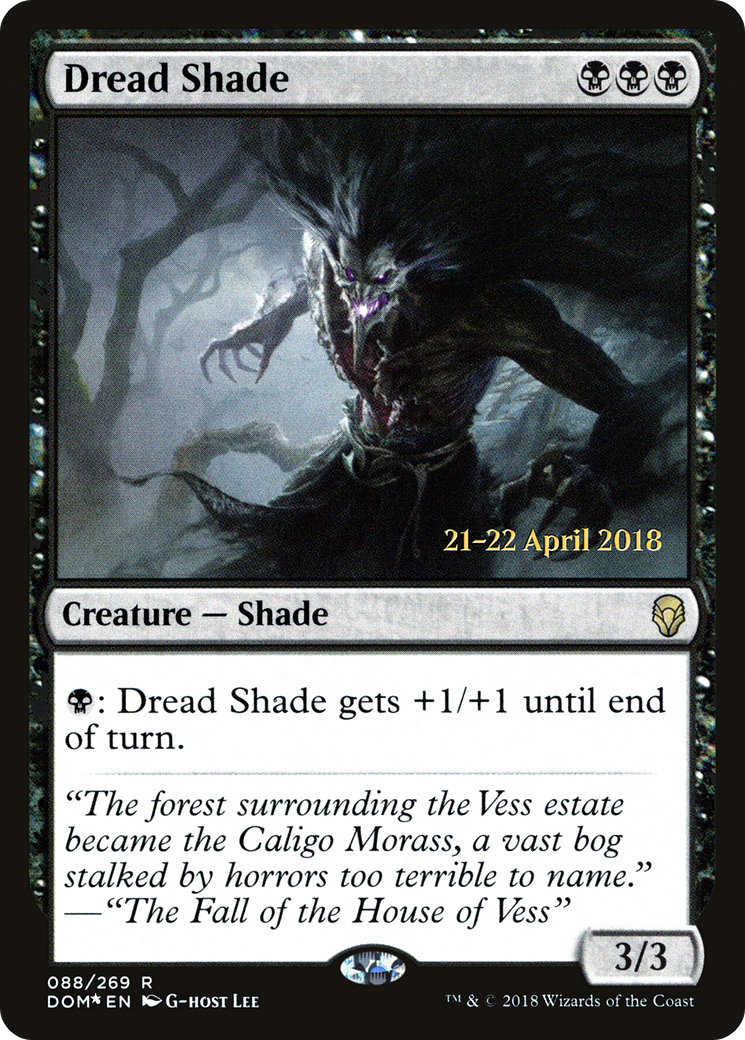 Dread Shade (PRE-088) [Dominaria Promos] Foil MTG Single Wizards of the Coast