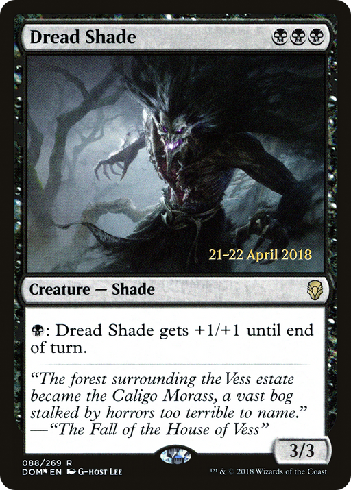 Dread Shade (PRE-088) [Dominaria Promos] Foil MTG Single Wizards of the Coast