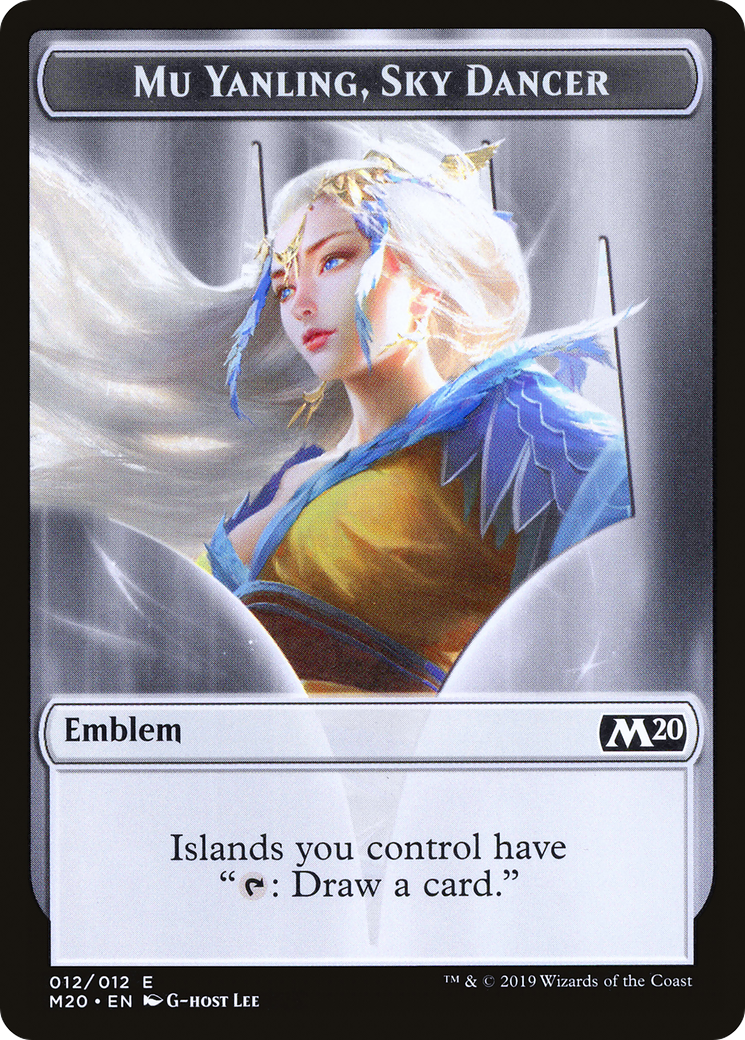 Mu Yanling, Sky Dancer Emblem (M20-012) [Tokens] Core Set 2020 Tokens MTG Single Wizards of the Coast