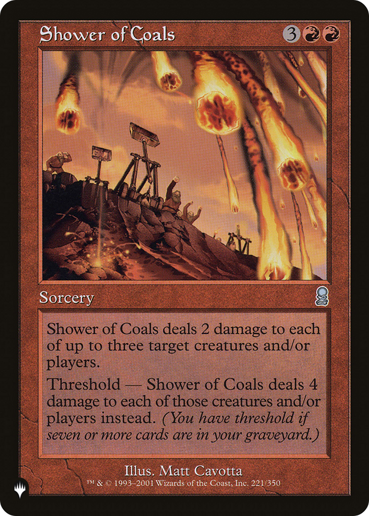 Shower of Coals (LIST-221/350) [Mystery Booster] The List MTG Single Wizards of the Coast