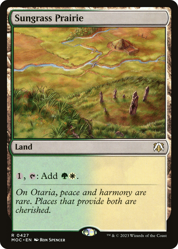 Sungrass Prairie (MOC-427) [March of the Machine Commander] MTG Single Wizards of the Coast