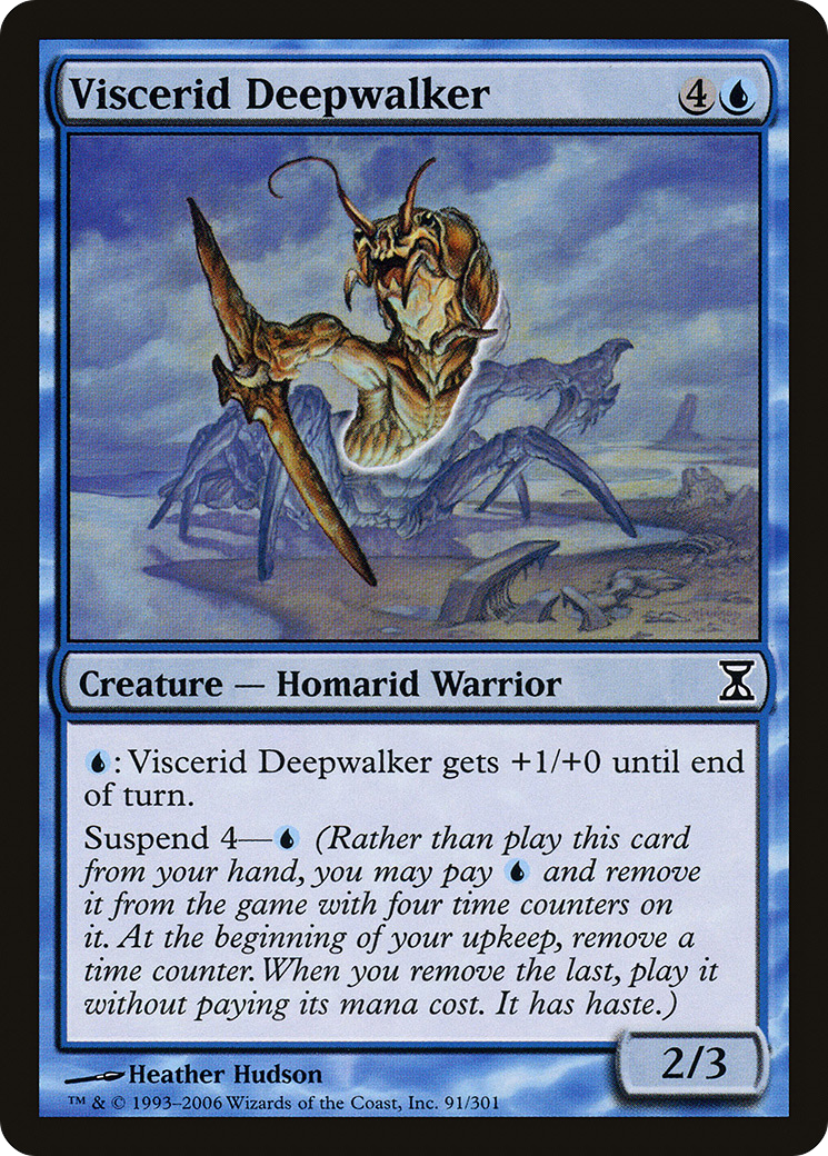 Viscerid Deepwalker (TSP-091) [Time Spiral] Foil MTG Single Wizards of the Coast