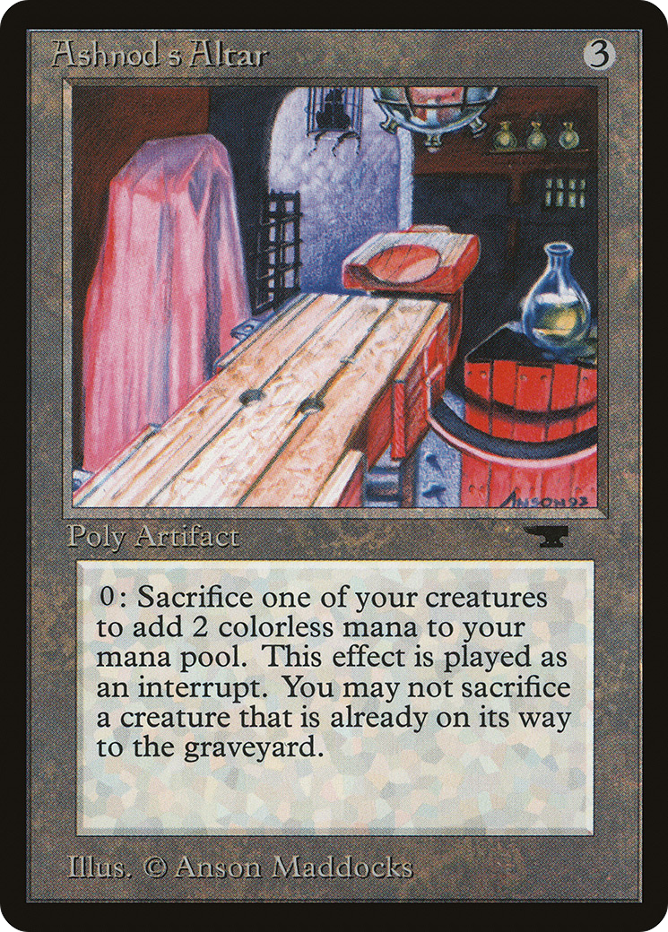 Ashnod's Altar (ATQ-) [Oldschool] Antiquities MTG Single Wizards of the Coast