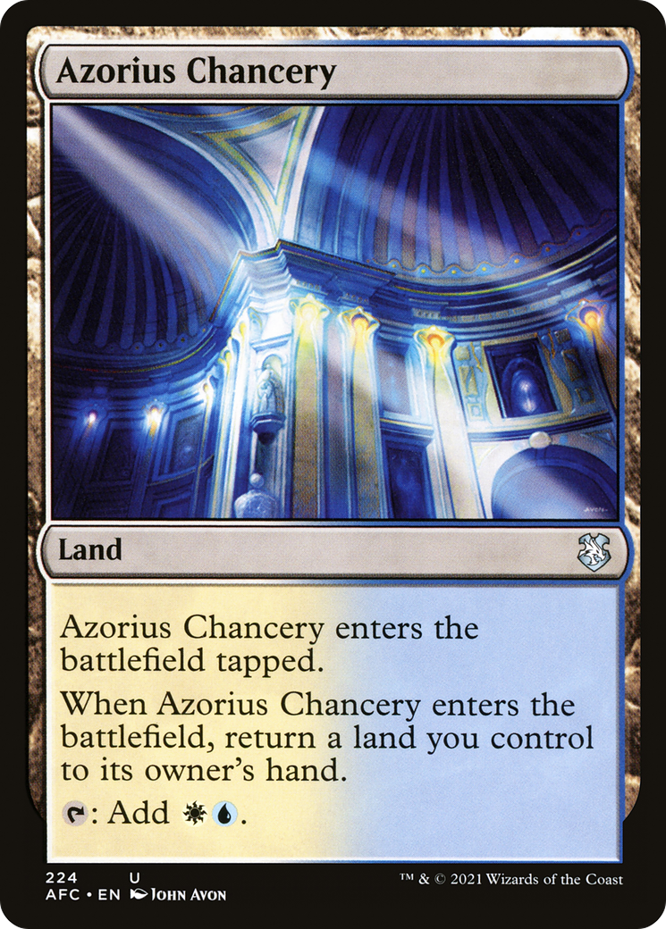 Azorius Chancery (AFC-224) [Forgotten Realms Commander] MTG Single Wizards of the Coast