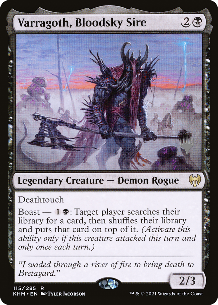 Varragoth, Bloodsky Sire (PPKHM-115) [Kaldheim Promos] Foil MTG Single Wizards of the Coast