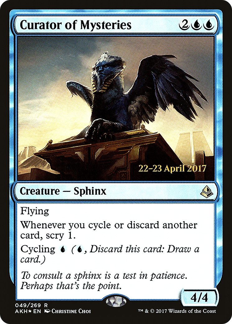 Curator of Mysteries (PRE-049) [Amonkhet Promos] Foil MTG Single Wizards of the Coast