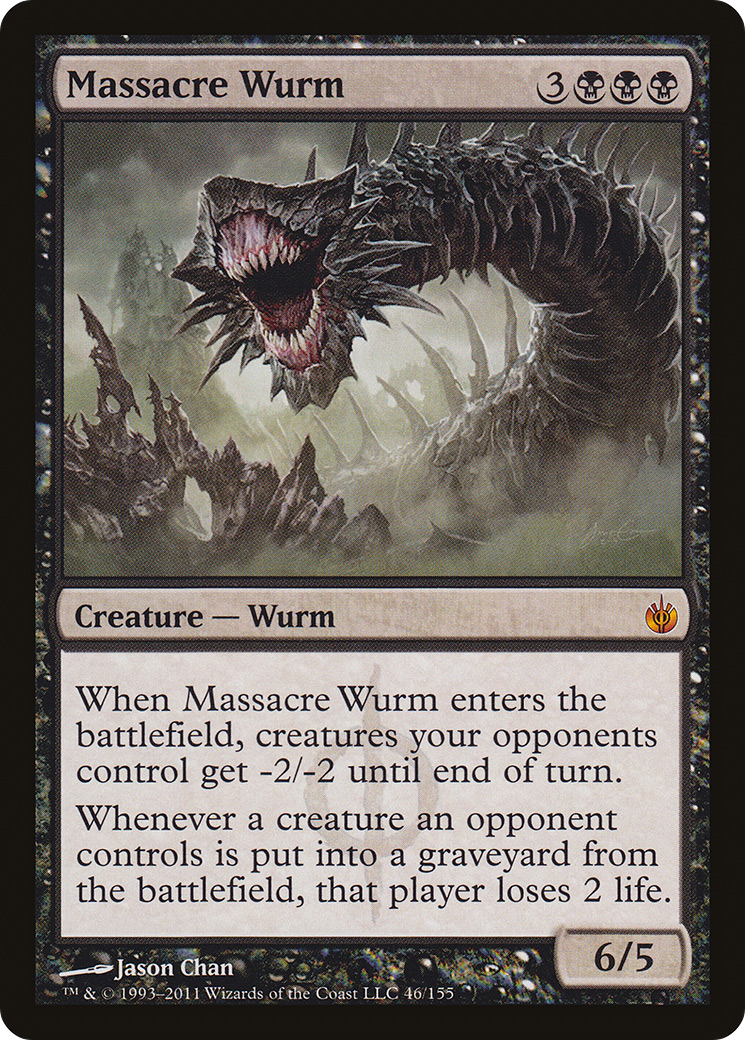 Massacre Wurm (MBS-046) [Mirrodin Besieged] Foil MTG Single Wizards of the Coast