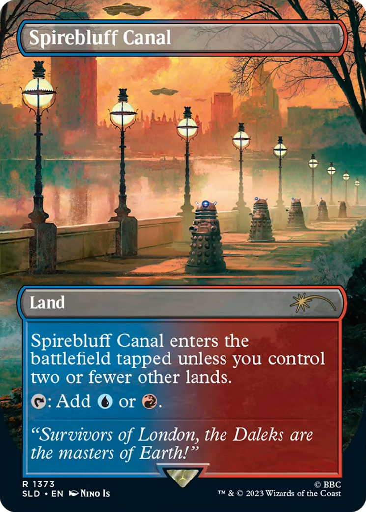 Spirebluff Canal (SLD-1373) [Secret Lair] Drop (Borderless) MTG Single Wizards of the Coast