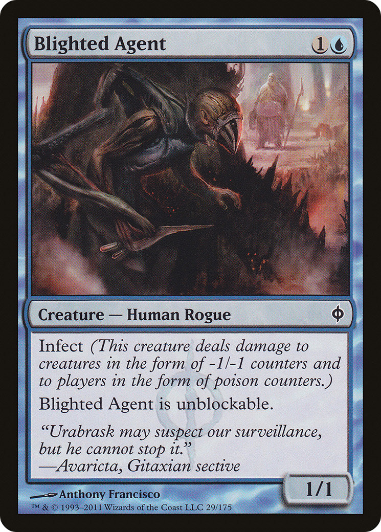 Blighted Agent (NPH-029) [New Phyrexia] MTG Single Wizards of the Coast