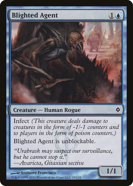 Blighted Agent (NPH-029) [New Phyrexia] MTG Single Wizards of the Coast