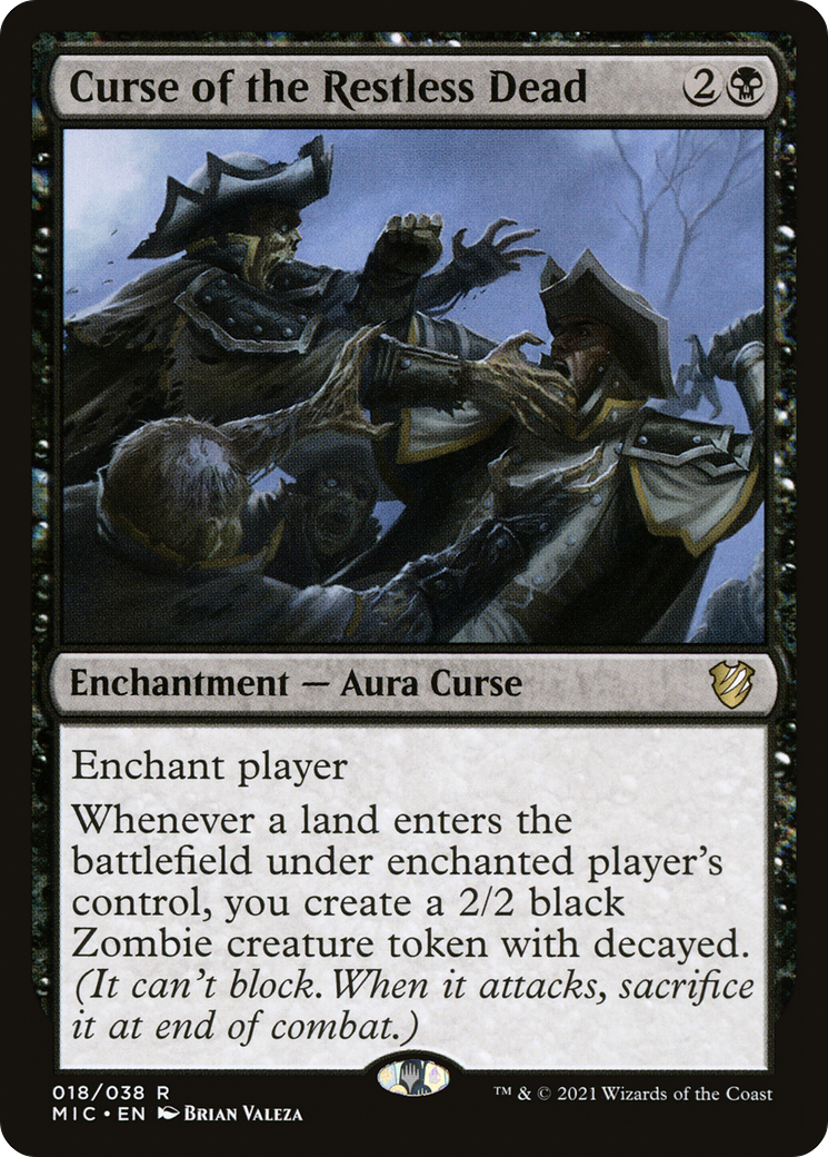 Curse of the Restless Dead (MIC-018) [Midnight Hunt Commander] MTG Single Wizards of the Coast