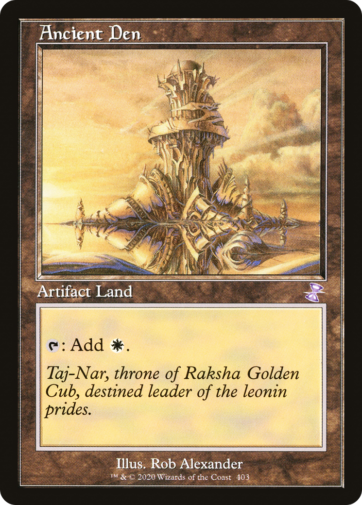 Ancient Den (TSR-403) [Time Spiral Remastered] Foil MTG Single Wizards of the Coast