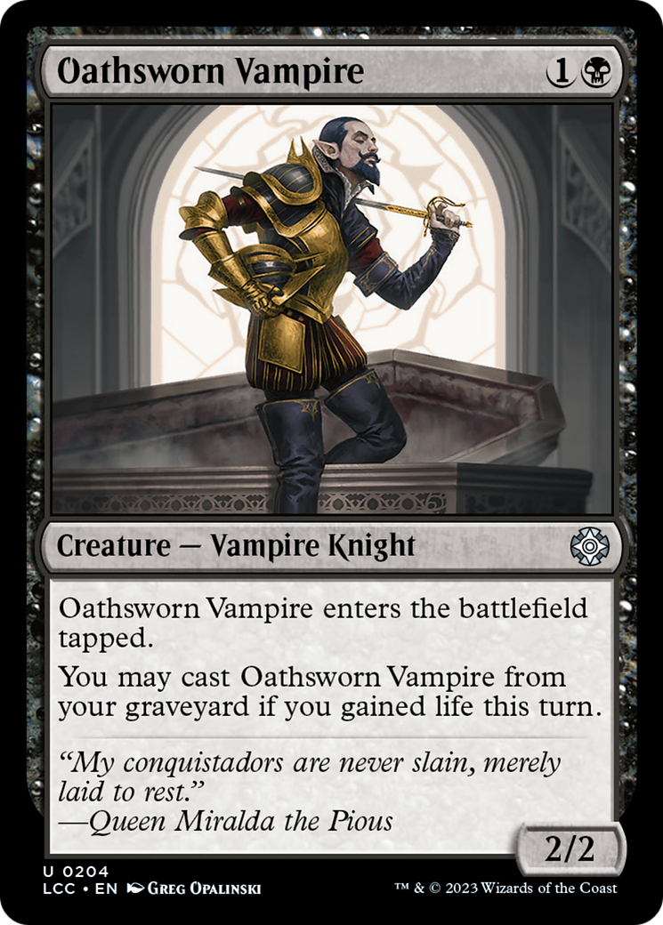 Oathsworn Vampire (LCC-204) [The Lost Caverns of Ixalan Commander] MTG Single Wizards of the Coast