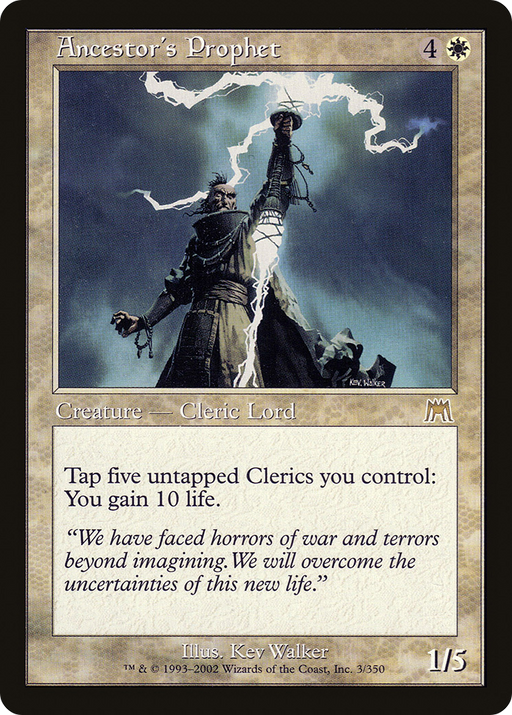 Ancestor's Prophet (ONS-003) [Onslaught] MTG Single Wizards of the Coast