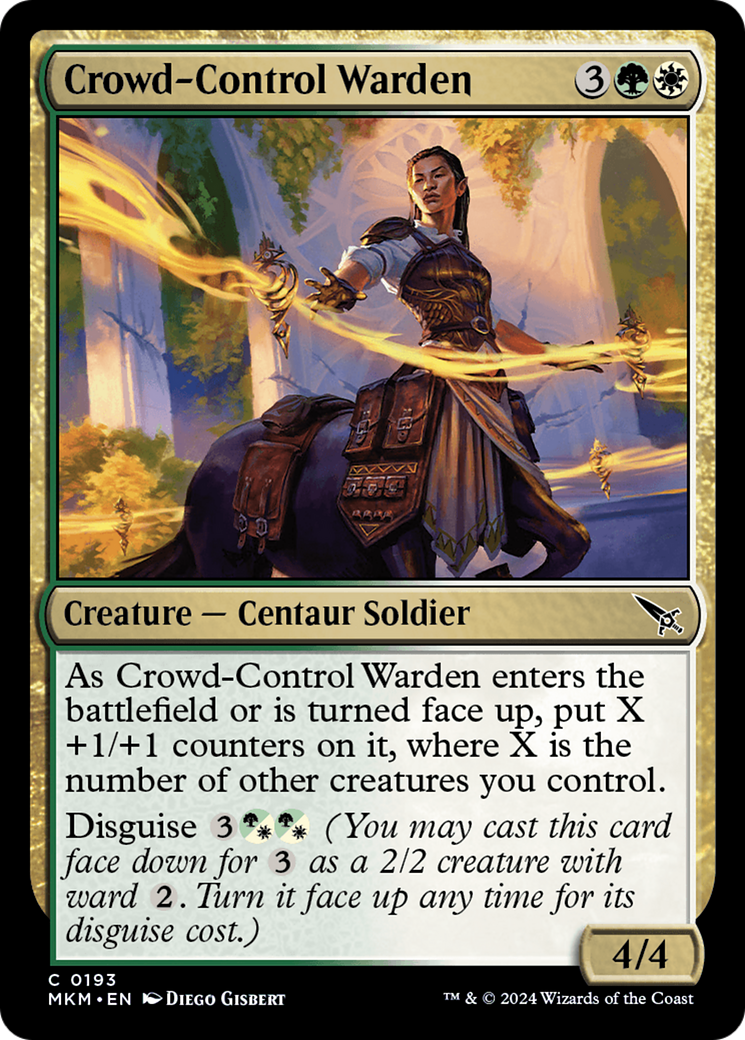 Crowd-Control Warden (MKM-193) [Murders at Karlov Manor] MTG Single Wizards of the Coast
