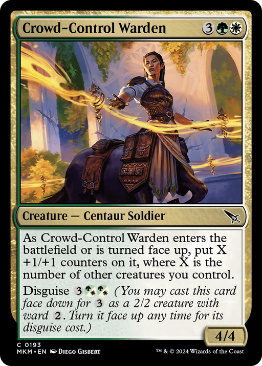 Crowd-Control Warden (MKM-193) [Murders at Karlov Manor] Foil MTG Single Wizards of the Coast