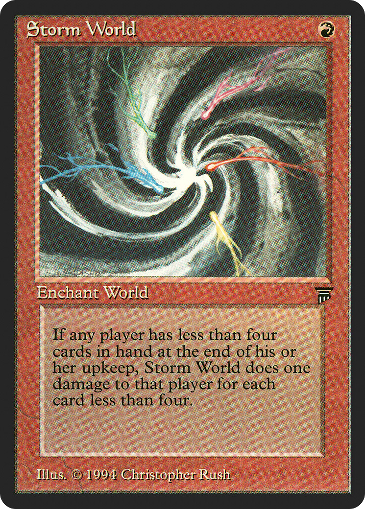 Storm World (LEG-) [Oldschool] Legends MTG Single Wizards of the Coast