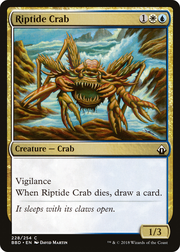 Riptide Crab (BBD-228) [Battlebond] MTG Single Wizards of the Coast