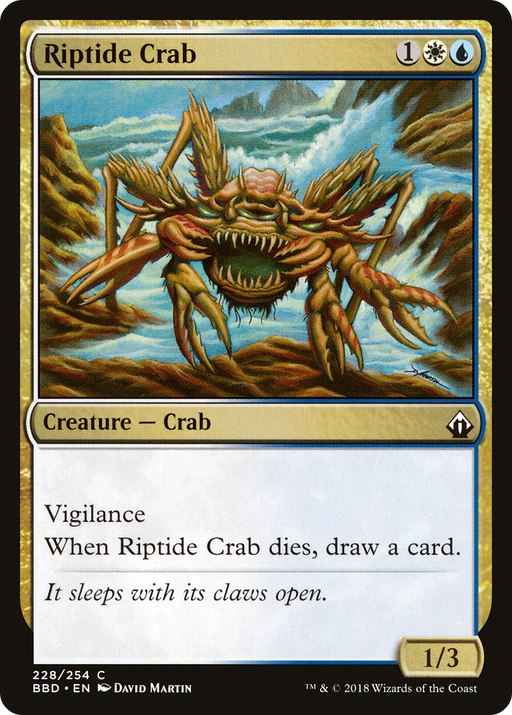 Riptide Crab (BBD-228) [Battlebond] MTG Single Wizards of the Coast
