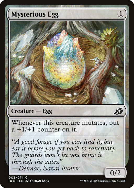 Mysterious Egg (IKO-003) [Ikoria: Lair of Behemoths] MTG Single Wizards of the Coast