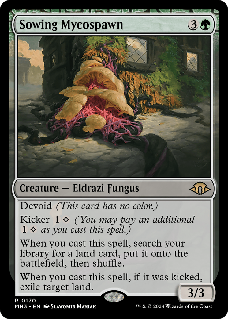 Sowing Mycospawn (MH3-170) [Modern Horizons 3] Foil MTG Single Modern Horizons 3