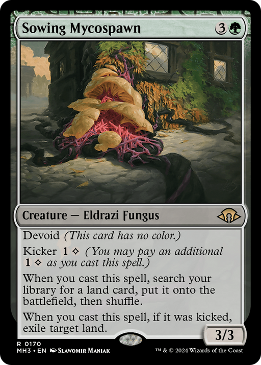 Sowing Mycospawn (MH3-170) [Modern Horizons 3] Foil MTG Single Modern Horizons 3