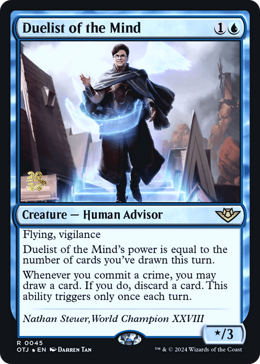 Duelist of the Mind (PRE-045) [Outlaws of Thunder Junction Promos] Foil MTG Single Wizards of the Coast