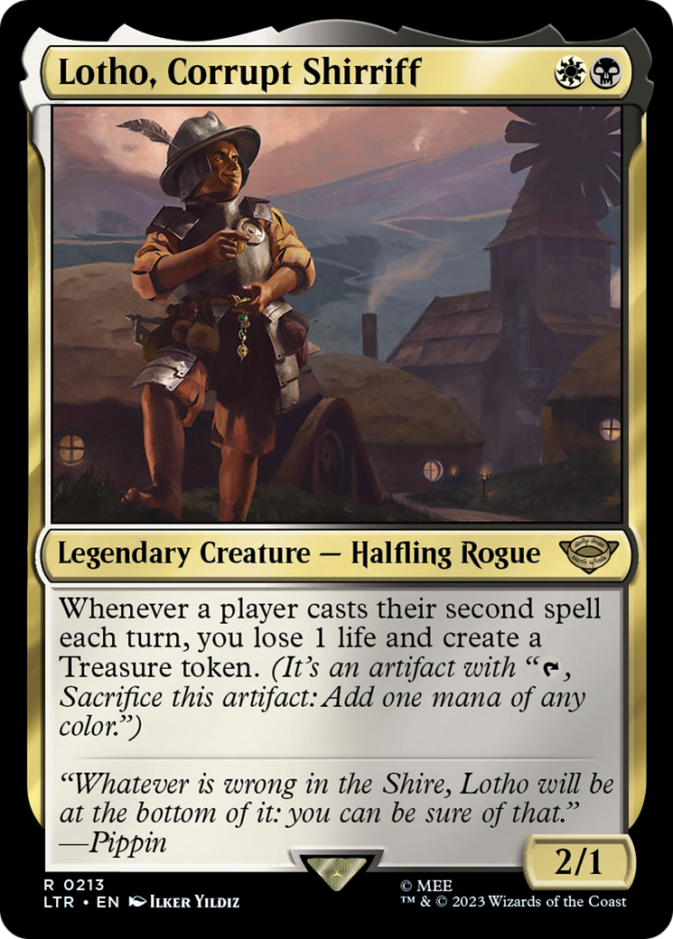 Lotho, Corrupt Shirriff (LTR-213) [The Lord of the Rings: Tales of Middle-earth] Foil MTG Single Wizards of the Coast