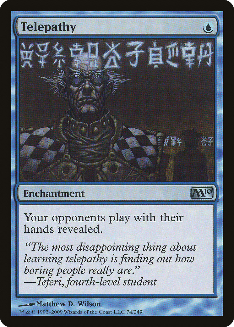 Telepathy (M10-074) [Magic 2010] MTG Single Wizards of the Coast