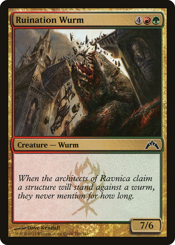 Ruination Wurm (GTC-192) [Gatecrash] MTG Single Wizards of the Coast